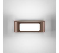 INTEC DESERT LED outdoor wall lamp, bronze-coloured, width 25 cm, metal