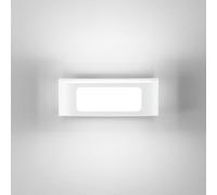 INTEC DESERT LED outdoor wall lamp, white, width 25 cm, metal