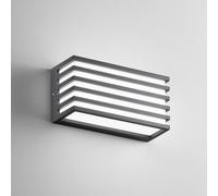 INTEC Dukrot LED outdoor wall lamp, anthracite, width 22 cm, metal