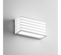 INTEC Dukrot LED outdoor wall lamp, white, width 22 cm, metal