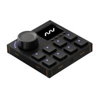 Intech Studio Grid VSN1 Right Screen Modular MIDI Controller - 320x240 LCD Screen, Jog Wheel & 8 Gateron Hall Effect Buttons - Programmable USB-C Macro Pad for Music Producing & VJ - Mac, PC & Linux
