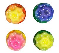 InteDesign 4 PCS Moon Balls,Space Balls for Kids, 7cm High Bouncing Astro Jump Bouncing Ball Toy,Ultra High Bouncy for Kids Big Bouncy Toy for Party Gift (Gradient)