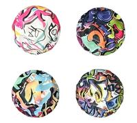 InteDesign 4 PCS Moon Balls,Space Balls for Kids, 7cm High Bouncing Astro Jump Bouncing Ball Toy,Ultra High Bouncy for Kids Big Bouncy Toy for Party Gift (Paintings)