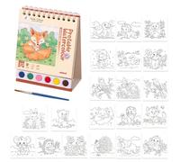 InteDesign Paint with Water Colouring Book for Children, Watercolor Painting Sets for Arts and Crafts 3 4 5 6 7 8 Year Old Boy Girl Birthday Gifts,Washable Mess-Free Kids Painting Set (Deep Sea)