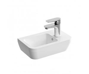 Integra 37x22 cm basin with hole for tap on the right, White (7091-003-0029)
