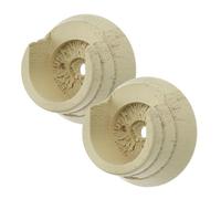Integra Masterpiece 50mm Wooden Curtain Pole Recess Brackets, 1 Pair, Distressed Cream