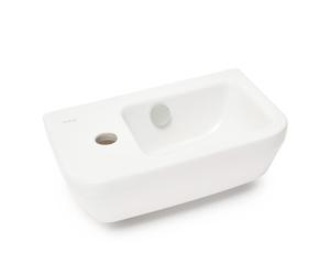 Integra Wash basin 37x22 cm, left-hand hole, White (7090-003-0028)