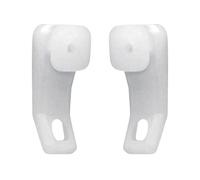 Integra White Plastic Curtain Track Glider Hooks - Sliders for Window or Shower Rails (Pack of 20)