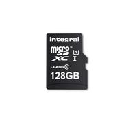 Integral 128 GB microSDXC Class 10 Memory Card for Smartphones and Tablets up to 80 MB/s, U1 Rating