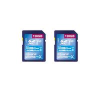 Integral 128GB 2-Pack UHS-II SD Card V60 Up to 300MB/s Read and 100MB/s Write 1733X SDXC Professional High-Speed Memory Card for DSLR, Mirrorless and Cinema Cameras