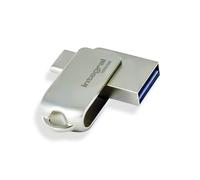 Integral 128GB 360-Dual USB 3.2 Gen 1 Type C and Type A Flash Drive with Solid Metal Casing, Fast Transfer Speeds and Simply Plug and Play IPhone 15, 16 series, Macbook Pro/Air and Ipad Pro