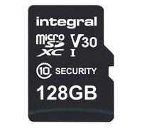 Integral Micro SD Security Card 128GB for Dash-Cams, Home Cams, CCTV, Body Cams and Drones. Extended lifetime and reliable recording time after time w