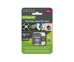 Integral 128GB High Endurance Security microSD Card for Dash-Cams, Home Cams, CCTV, Body Cams and Drones | Reliable read/write cycles time after time | Up to 50,000 hours continuous recording