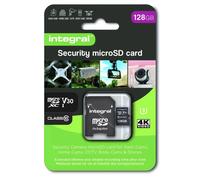 Integral Micro SD Security Card 128GB for Dash-Cams, Home Cams, CCTV, Body Cams and Drones. Extended lifetime and reliable recording time after time w