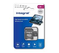 Integral 128Gb Microsd Card With 100Mbs Read Speed, Uhs-I U1, V10, A1, With Protective Case And 5 Year Warranty