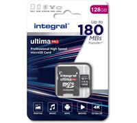 Integral 128GB MicroSDXC Memory Card - 4K, 180MB/s Read, 90MB/s Write, A2 C10 U3 V30, New