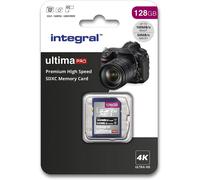 Integral 128GB SD Card 4K Ultra-HD Video Premium High Speed Memory Card SDXC Up to 100MB/s SDXC V30 UHS-I U3 Class 10 SD Memory Card
