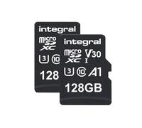 Integral 128GB Twin Pack microSD Memory Card Premium High Speed 4K Video up t...