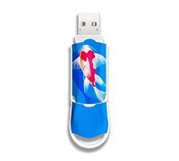 Integral 128GB XPression USB 3.2 Drive in Koi Fish Design Sl nd Beautiful Memory Stick Pen Drive, External Storage for Work, Study and Leisure