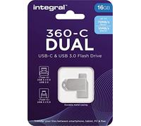 INTEGRAL 16GB CLE USB3.0 360-C Dual Type-C Metal