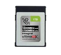 Integral 1TB CFexpress Memory Card Type B 2.0 12K and 8K RAW and 8K 120 FPS 1800MB/s Read 1700MB/s Write Speed 1300MB/s Sustained Write Speed Designed for Advanced Cinematic and DSLR Cameras