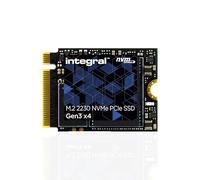 Integral 1TB M.2 NVMe 2230 PCIe Gen3 x4 SSD - READ speed up to 3400MB/s, WRITE speed up to 3000MB/s - Internal Solid State Drive. Valve Steam Deck, Microsoft Surface Pro, PC & laptop compatible