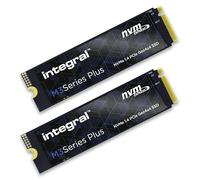 Integral 1TB M3+ SSD 2-Pack NVME M.2 2280 PCIe Gen4x4 R-5000MB/s W-4500MB/s M2 Solid State Drive
