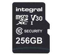 Integral Micro SD Security Card 256GB for Dash-Cams, Home Cams, CCTV, Body Cams and Drones. Extended lifetime and reliable recording time after time with High Endurance
