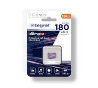 Integral 256GB Micro SD Card 4K Video Read Speed 180MB/s and Write Speed 150MB/s MicroSDXC A2 C10 U3 UHS-I 180-V30 Our Fastest Ever High Speed Micro SD Memory Card