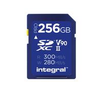 Integral 256GB Professional (300MB/Sec) UHS-II V90 SDXC Memory Card