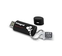 Integral 32GB Crypto-140-2 256-Bit Hardware Encrypted 3.0 USB Secure Flash Memory Drive - Certified to FIPS 140-2 Level 3, Protection & Rugged Triple-layer Waterproof Design XTS- AES
