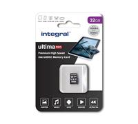 Integral 32GB microSD Card Premium High Speed 4K Video Memory Card - up to 100MB/s Read and 30MB/s Write, UHS-I, U3, Class 10, A1 App Performance - for smartphones, tablets, drones, game consoles