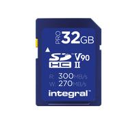 Integral 32GB Professional (300MB/Sec) UHS-II V90 SDHC Memory Card