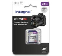 Integral 32GB SD Card 4K Ultra-HD Video Premium High Speed Memory Card SDXC Up to 100MB/s SDXC V30 UHS-I U3 Class 10 SD Memory Card, Black