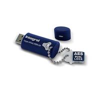 Integral 4GB Crypto-197 256-Bit Hardware Encrypted 3.0 USB Secure Dual Password Flash Memory Drive - Certified to FIPS 197, Protection & Rugged Double-layer Waterproof Design XTS- AES