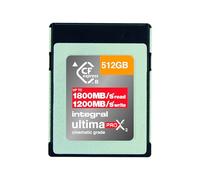 Integral 512GB CFexpress Type B 2.0 Memory Card for 8K RAW and 4K 120 FPS, Up to 1800MB/s Read, 1200MB/s Write and 900MB/s Sustained, for Cinema Cameras and Professional DSLR Cameras