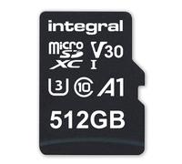 Integral 512GB High Speed (100MB/Sec) UHS-I U3 V30 Micro SD Card