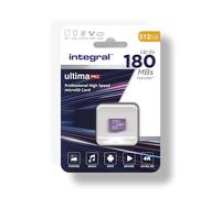 Integral 512GB Micro SD Memory Card - 180MB/s Read, 150MB/s Write | A2, UHS-I, U3, V30, C10, MicroSDXC | High Speed Micro SD Card for 4K Video, Drones, Smartphones, Steam Deck & More