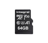Integral 64 Gb Microsd Card High Speed 4 K Video Memory - Up To 100 Mb / S Read And 50 Mb / S Write, Uhs-I, U 3, Class 10, A 1