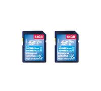 Integral 64GB 2-Pack UHS-II SD Card V90 Up to 300MB/s Read and 280MB/s Write 1866X SDHC Professional High-Speed Memory Card for DSLR, Mirrorless and Cinema Cameras