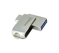 Integral 64GB 360-Dual USB 3.2 Gen 1 Type C and Type A Flash Drive with Solid Metal Casing, Fast Transfer Speeds and Simply Plug and PlayIPhone 15, 16 series, Macbook Pro/Air and Ipad Pro