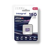 Integral 64GB Micro SD Card 4K Video Read Speed 180MB/s and Write Speed 150MB/s MicroSDXC A2 C10 U3 UHS-I 180-V30 Our Fastest Ever High Speed Micro SD Memory Card
