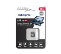 Integral 64GB microSD Card Premium High Speed 4K Video Memory Card - up to 100MB/s Read and 50MB/s Write, UHS-I, U3, Class 10, A1 App Performance - for smartphones, tablets, drones, game consoles
