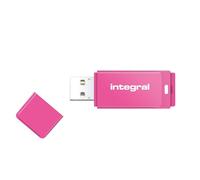 Integral 64GB Neon Pink USB 2.0 Flash Drive