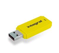 Integral 64GB Neon Yellow USB 2.0 Flash Drive