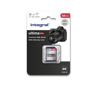 64GB Integral Ultima Pro SDXC 100MB/s CL10 UHS-1 U3 V30 Memory Card