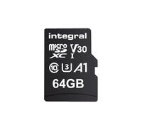 Integral 64GB Twin Pack microSD Memory Card Premium High Speed 4K Video- up to 100MB/s Read, 50MB/s Write, UHS-I, U3, V30, Class 10, A1 App Performance - smartphones, tablets, drones, game consoles
