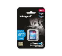 Integral 64GB UHS-II SD Card V90 Up to 300MBs Read and 280MBs Write Speed 1866X SDHC Professional High Speed Memory Card