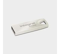 Integral 64GB USB Memory 2.0 Flash Drive Arc with metal casing for keyring, a stylish and elegant solution to transfer and back-up your files