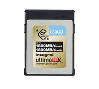 Integral 650GB CFexpress Type B 2.0 Memory Card for 12K and 8K RAW Video, 8K 120 FPS, Up to 1800MB/s Read and 1500MB/s Sustained Write, for Advanced Cinematic and DSLR Cameras